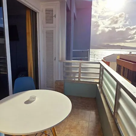 شقة Casita Canaria Playa Beachfront Access & Lateral Ocean View With Terrace